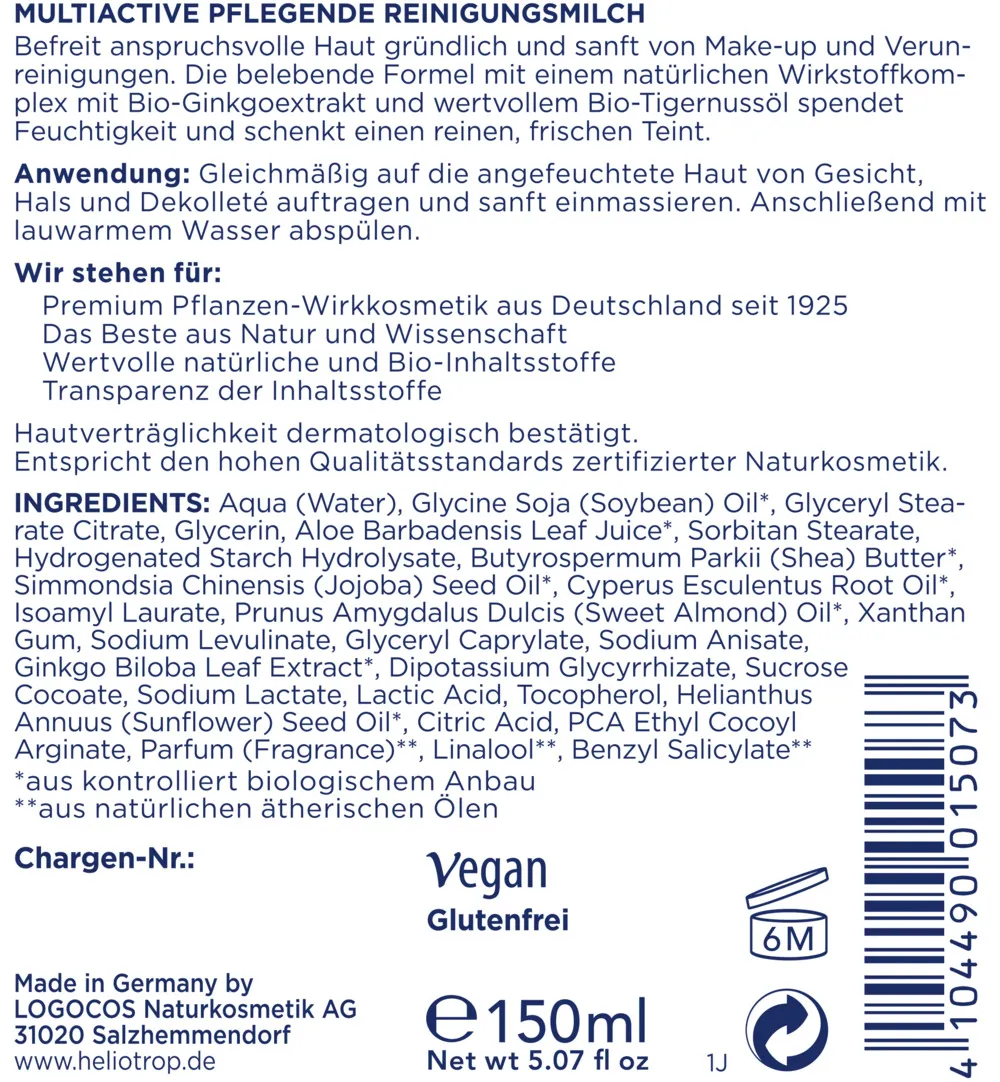 Heliotrop Multiactive reinigingsmelk (150 ml)