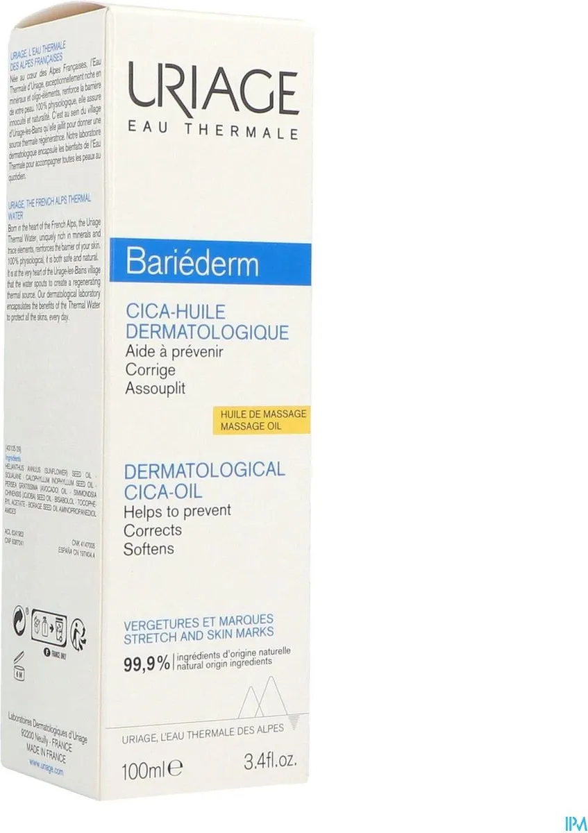 Uriage Bariederm CICAolie striemen/littekens (100 ml)