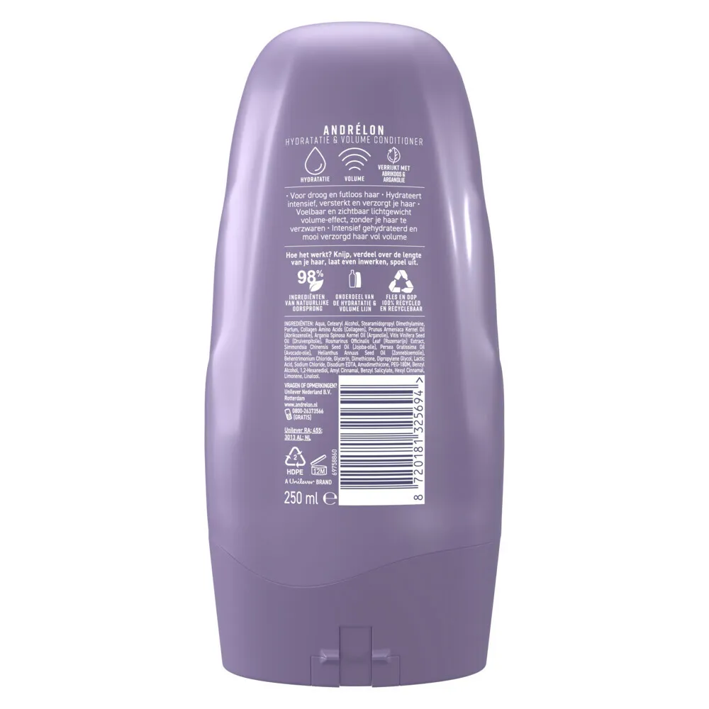 Andrelon Conditioner Hydratatie & Volume (250 ml)