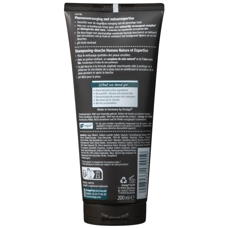 Kneipp Men douche 3 in 1 fresh & sensitive (200 ml)