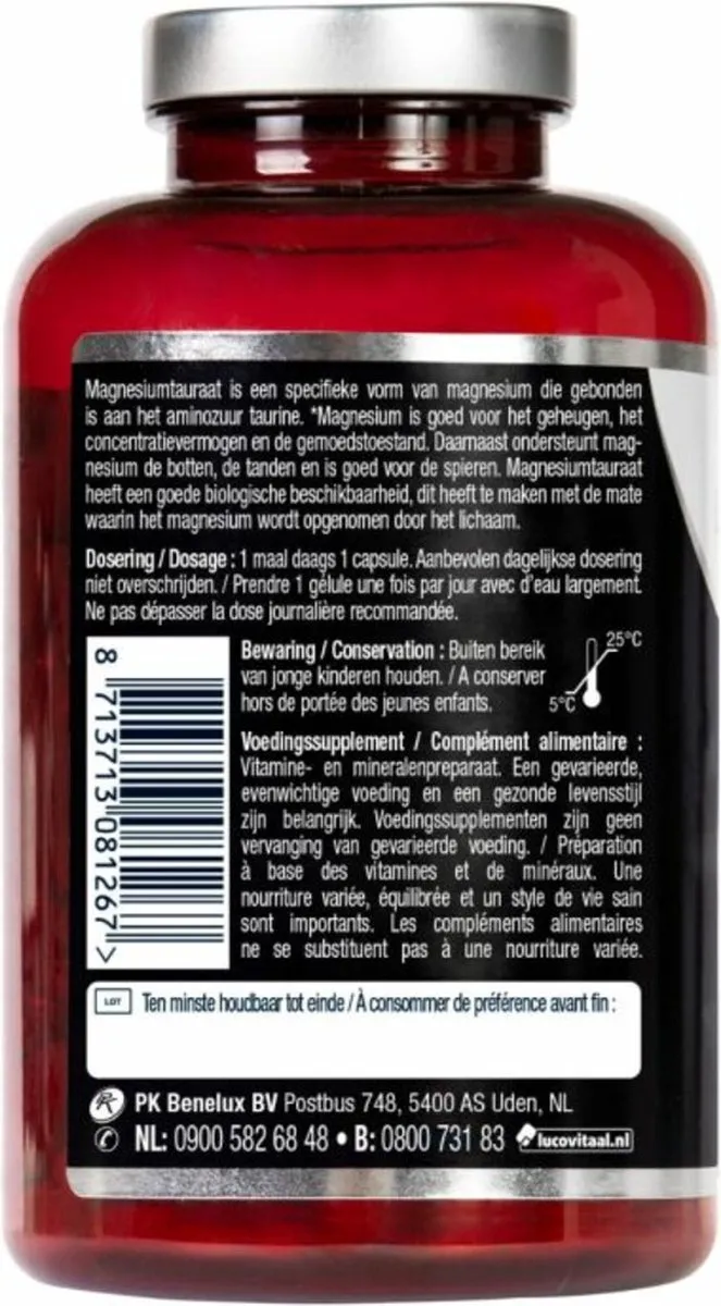 Lucovitaal Magnesium Tauraat (90 capsules)