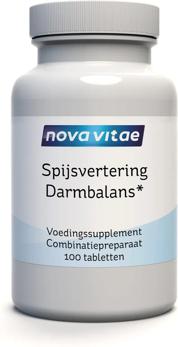 Nova Vitae Spijsvertering Darmbalans (100 tabletten)