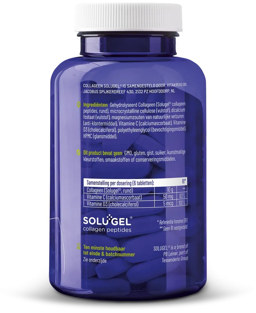Vitakruid Collageen Solugel® tabletten met Vitamine C & D (150 tabletten) - image 2