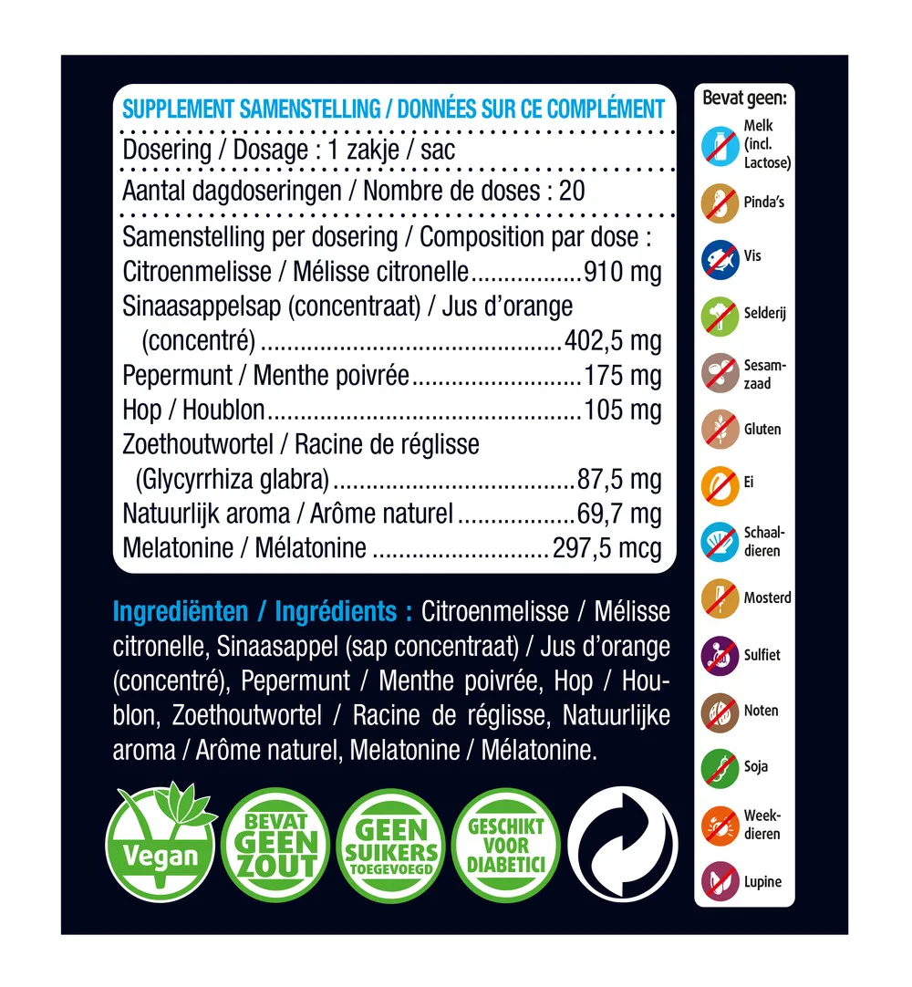 Lucovitaal Melatonine Kruidenthee (20 zakjes) - image 2
