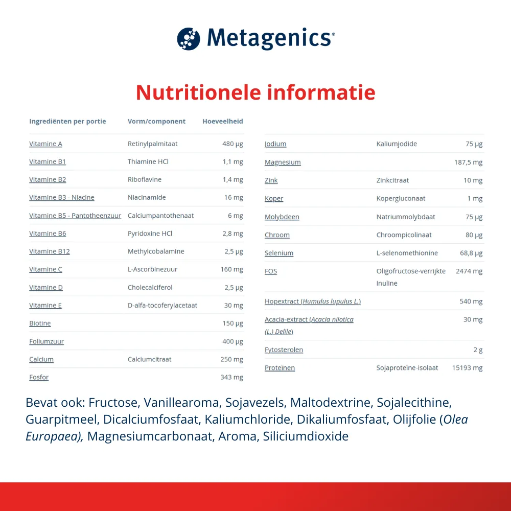 Metagenics Ultra Meal Plus 360 Vanille (728 gr) - image 4