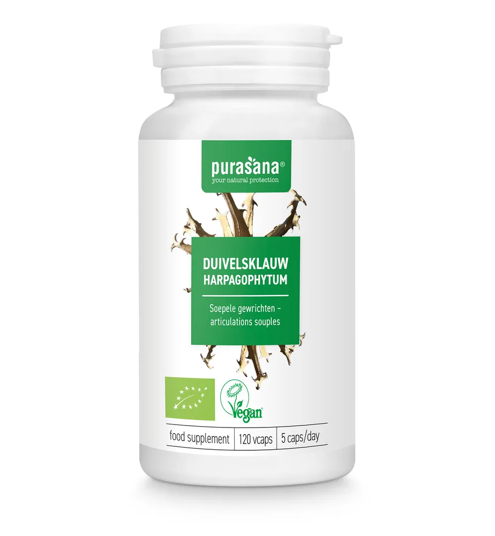 Purasana Duivelsklauw/Harpagophytum Vegan Bio (120 vega capsules) - image 5