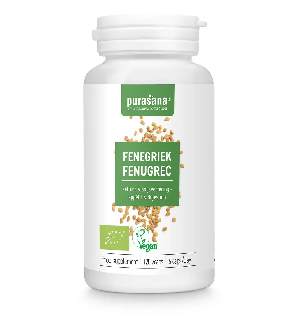 Purasana Fenegriek/Fenugrec Vegan Bio (120 vega capsules) - image 5