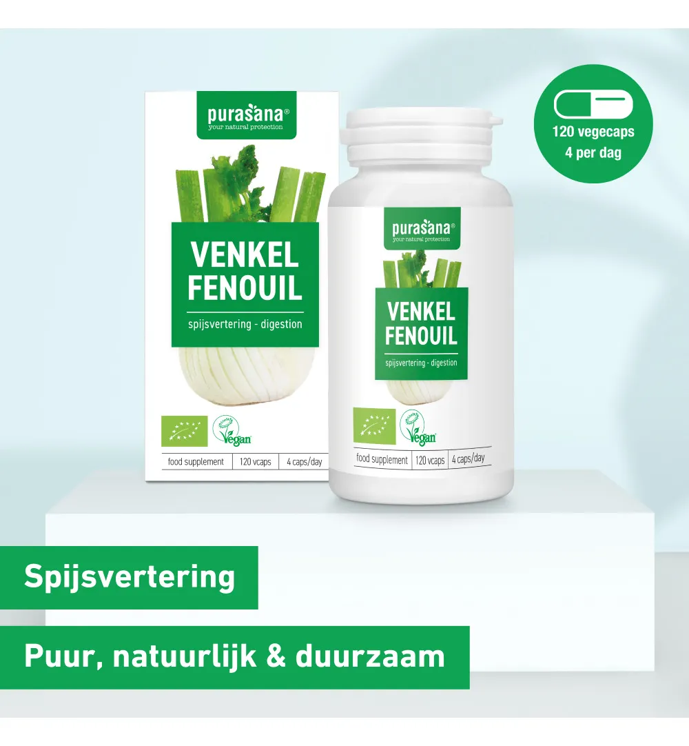 Purasana Venkel/Fenouil Vegan Bio (120 vega capsules) - image 6