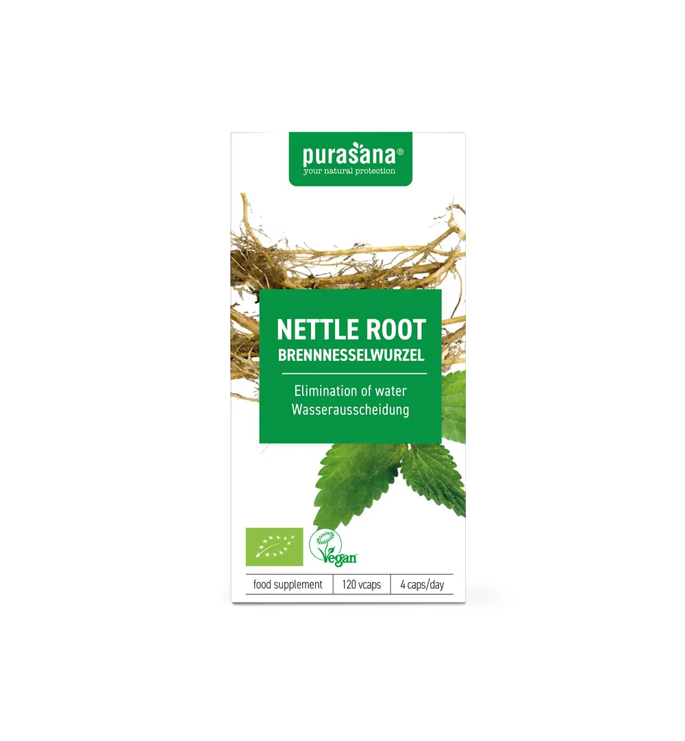 Purasana Brandnetelwortel/Ortie Racine Vegan Bio (120 vega capsules)