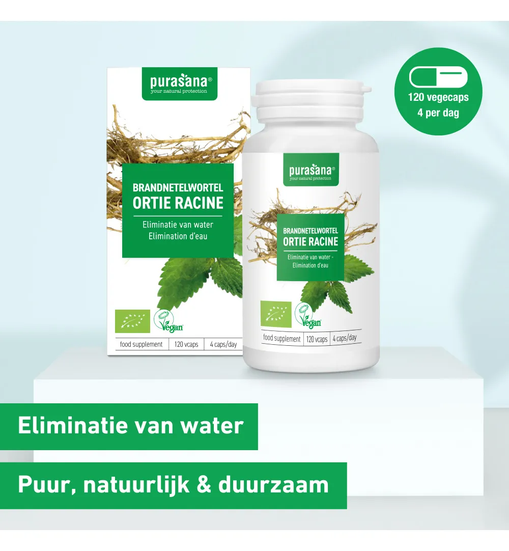 Purasana Brandnetelwortel/Ortie Racine Vegan Bio (120 vega capsules) - image 6