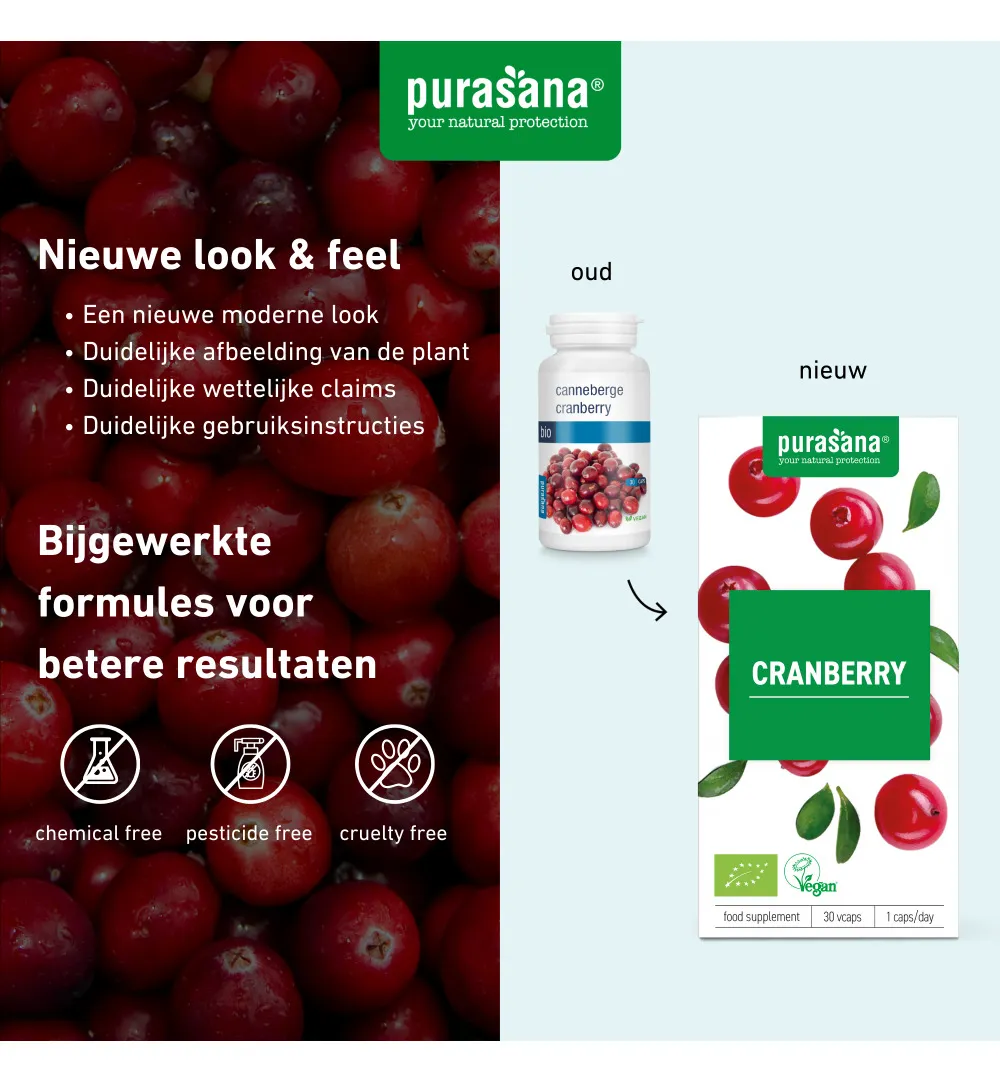 Purasana Cranberry/Canneberge Vegan Bio (30 vega capsules) - image 6