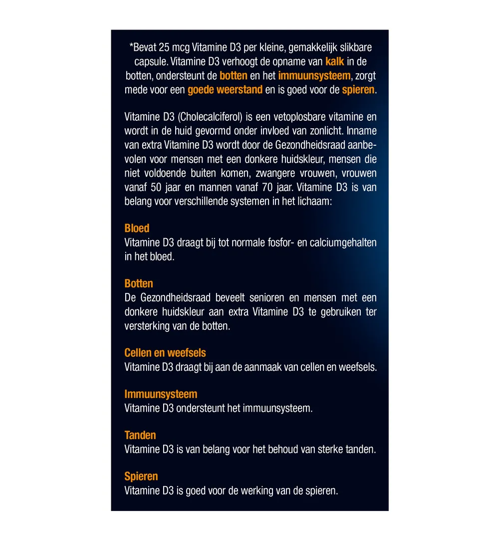 Lucovitaal Vitamine D3 25mcg (120 capsules) - image 5
