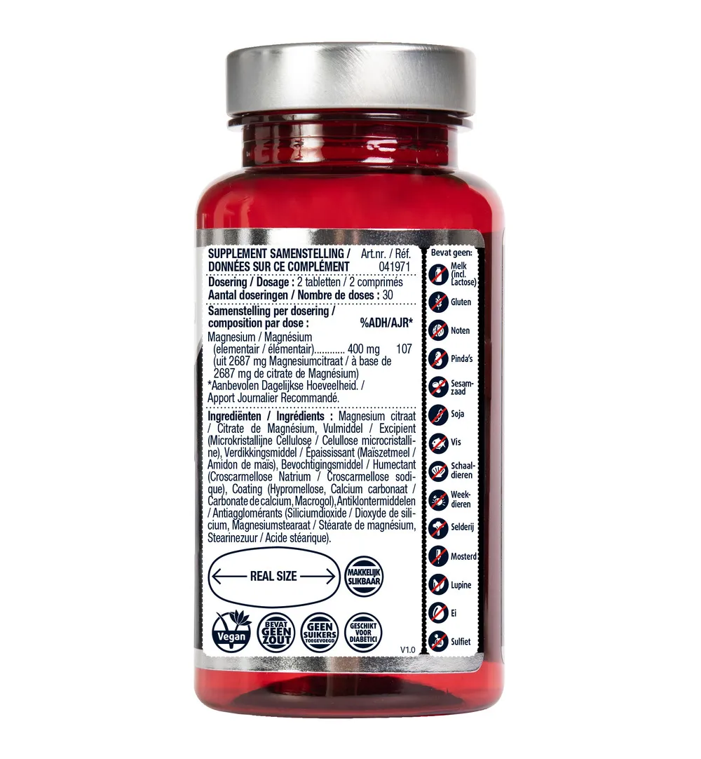 Lucovitaal Magnesium Citraat 400mg (60 tabletten)