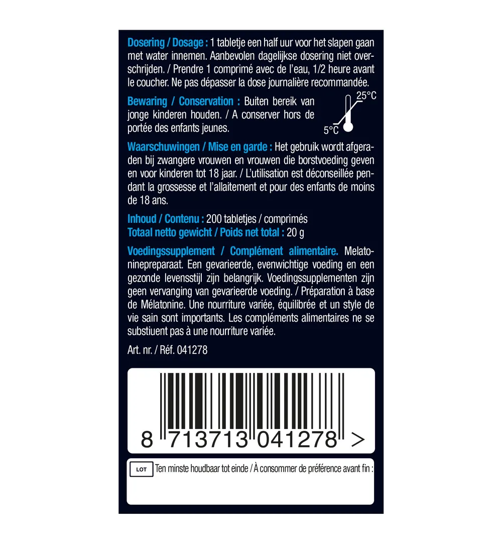 Lucovitaal Melatonine Puur 299mcg (200 tabletten) - image 6