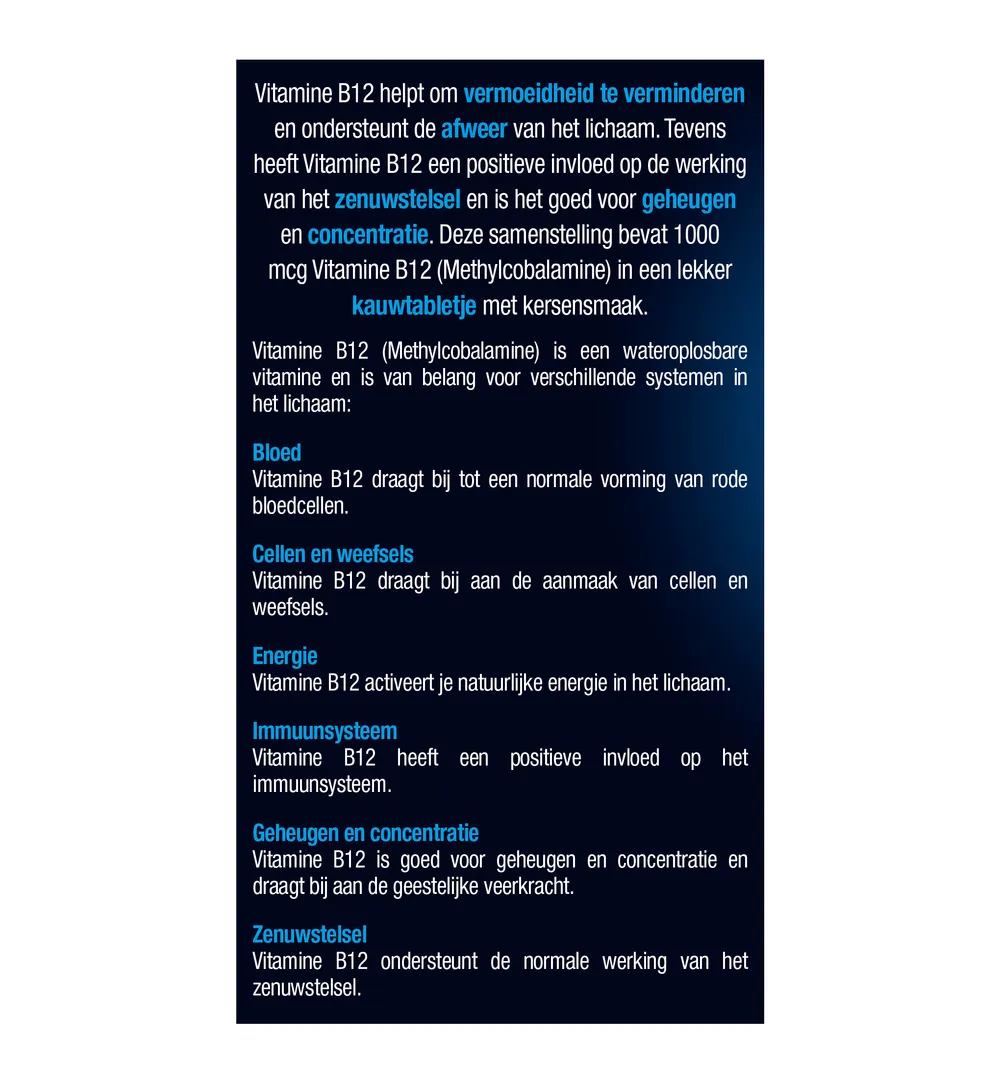 Lucovitaal Vitamine B12 1000mcg (30 tabletten) - image 4