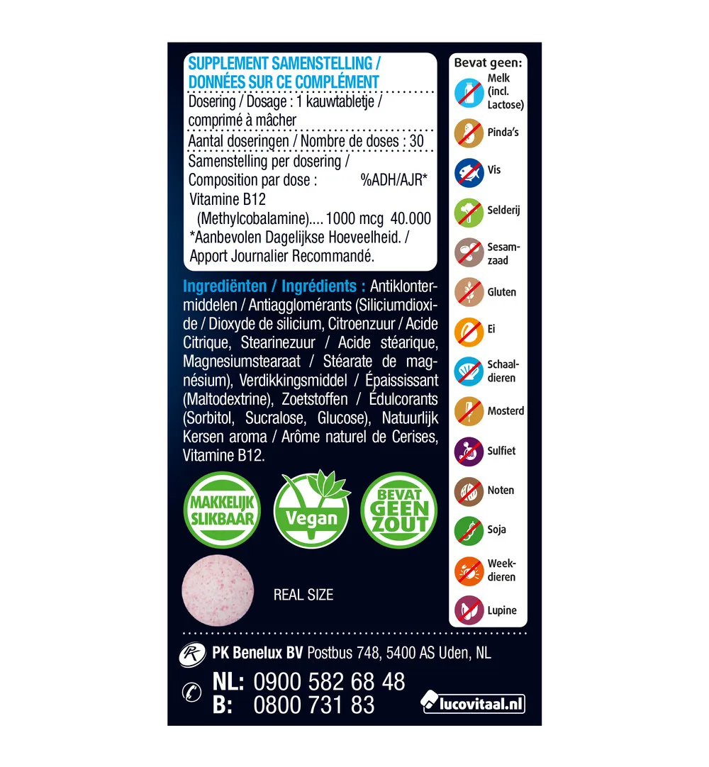Lucovitaal Vitamine B12 1000mcg (30 tabletten) - image 5