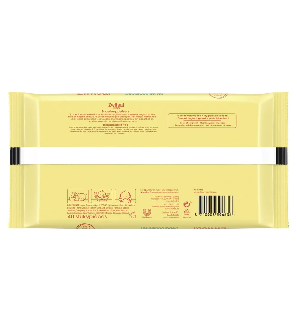 Zwitsal Snoetenpoets boy & girl navul (40 stuks)