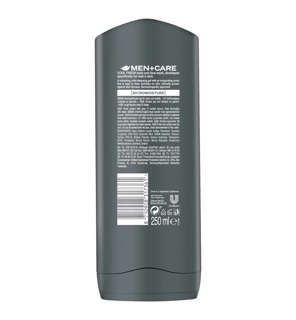 Dove Shower men cool fresh (250 ml) - image 2