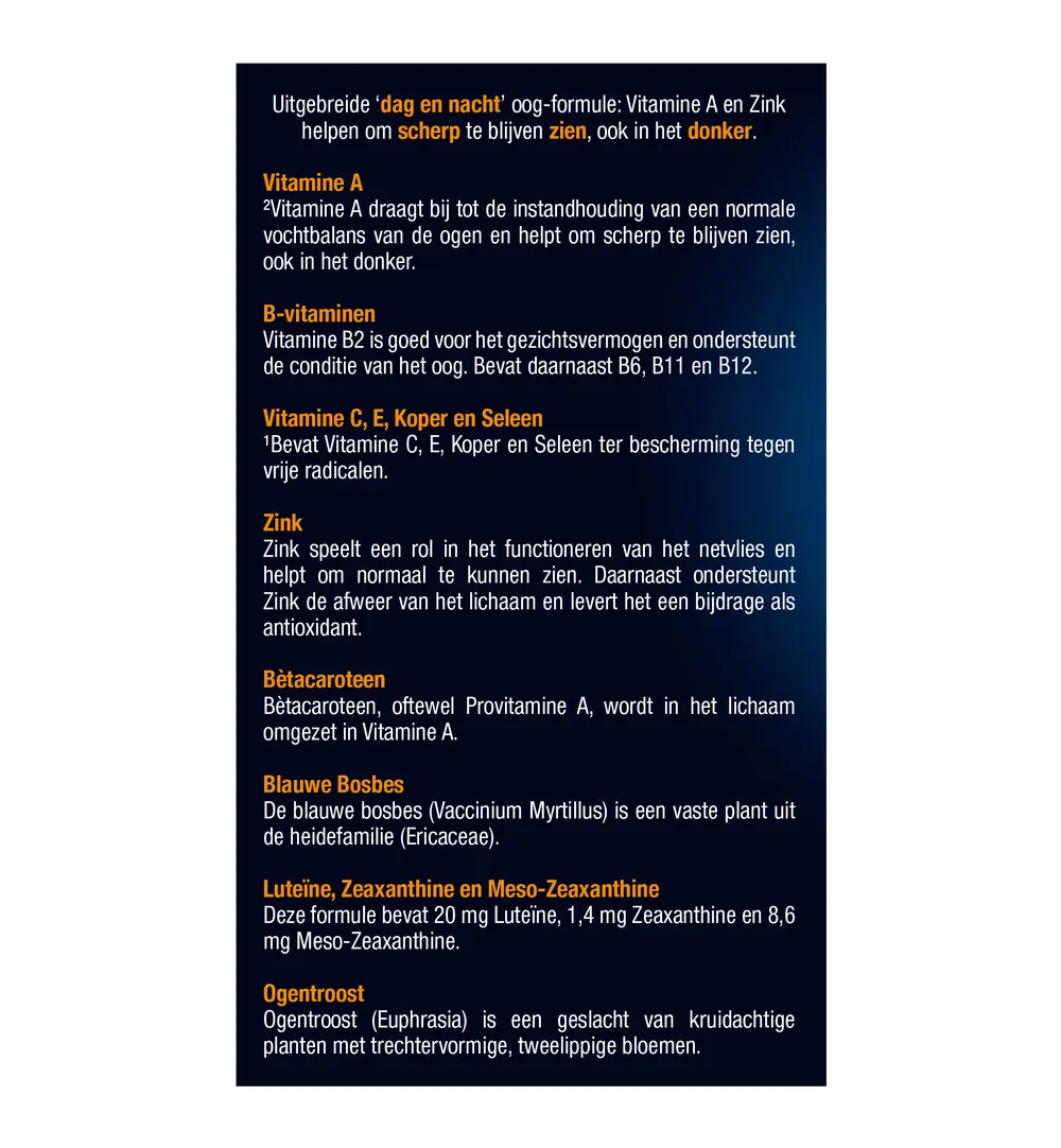Lucovitaal Ogen Dag & Nacht Scherp Zicht (30 capsules) - image 5