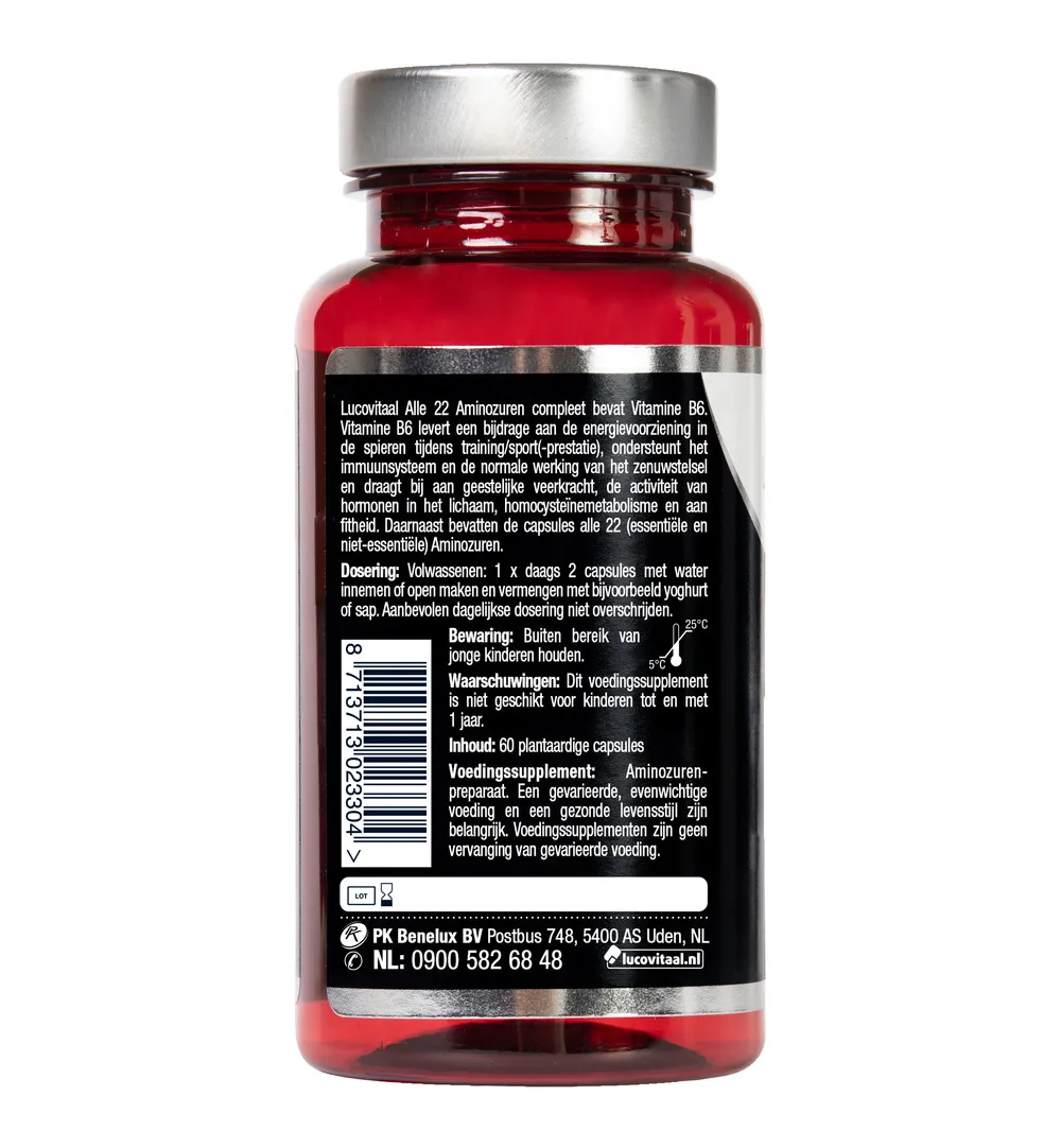 Lucovitaal Alle 22 Aminozuren Compleet (60 capsules) - image 2