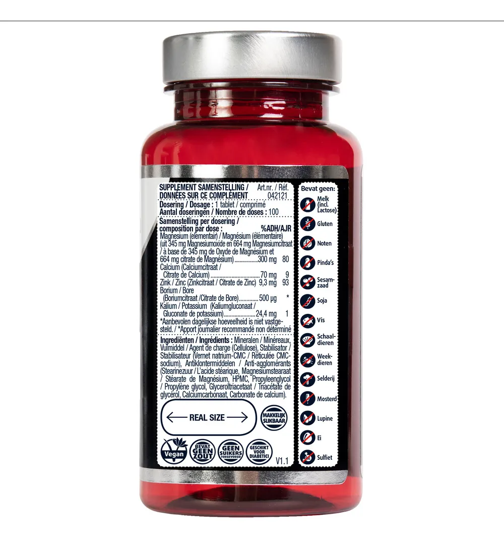 Lucovitaal Calcium Magnesium Zink (100 tabletten)
