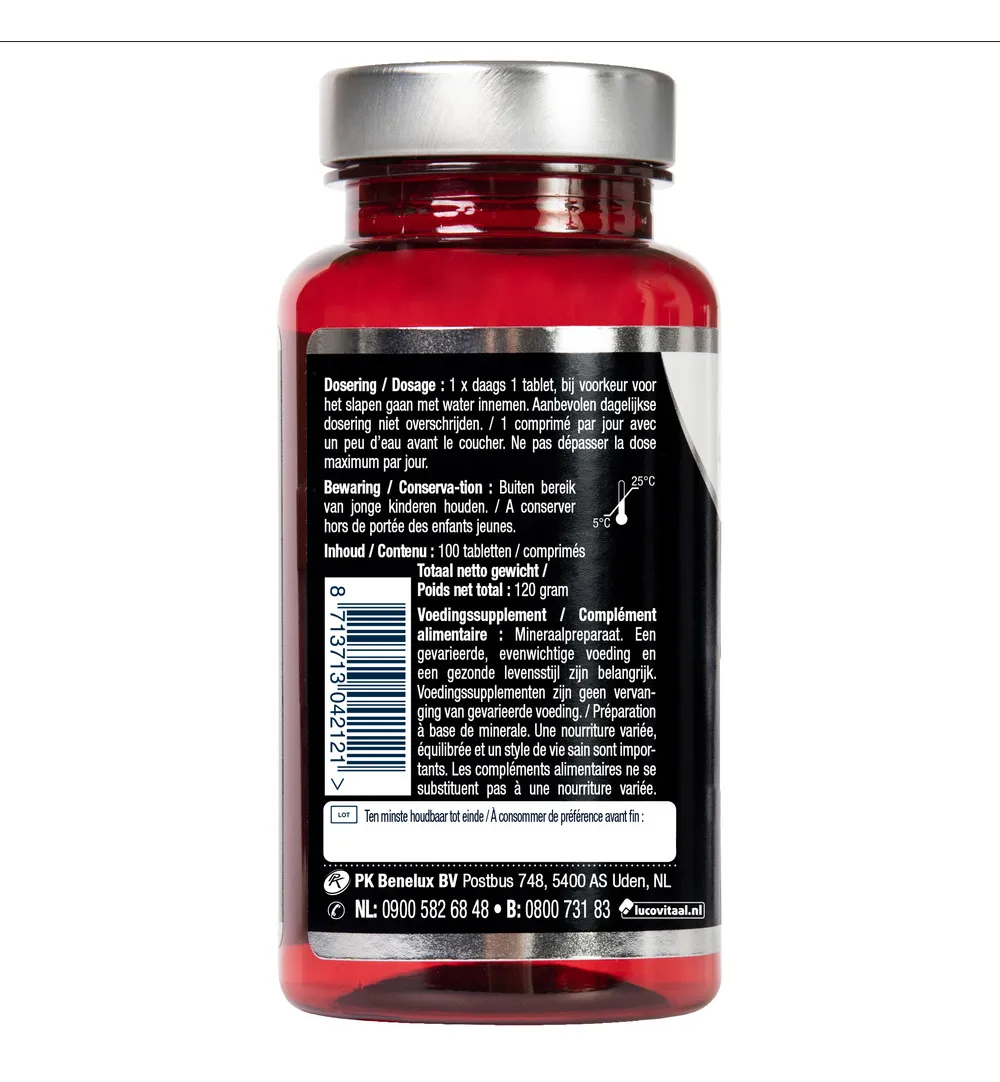 Lucovitaal Calcium Magnesium Zink (100 tabletten) - image 3