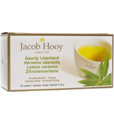 Jacob Hooy Geurig Ijzerhard Theezak Gold (20 stuks)