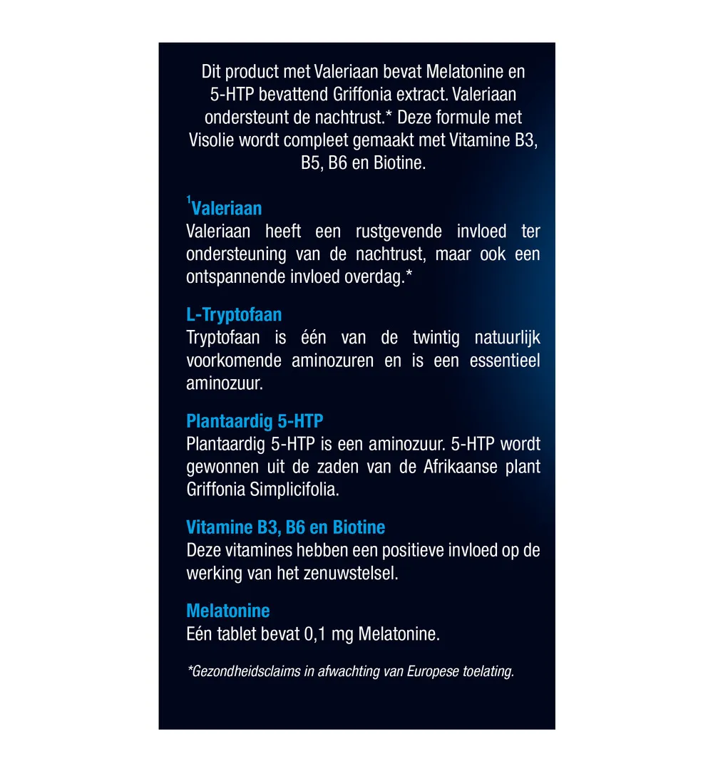 Lucovitaal Melatonine 5 HTP L-Tryptofaan (30 tabletten) - image 5