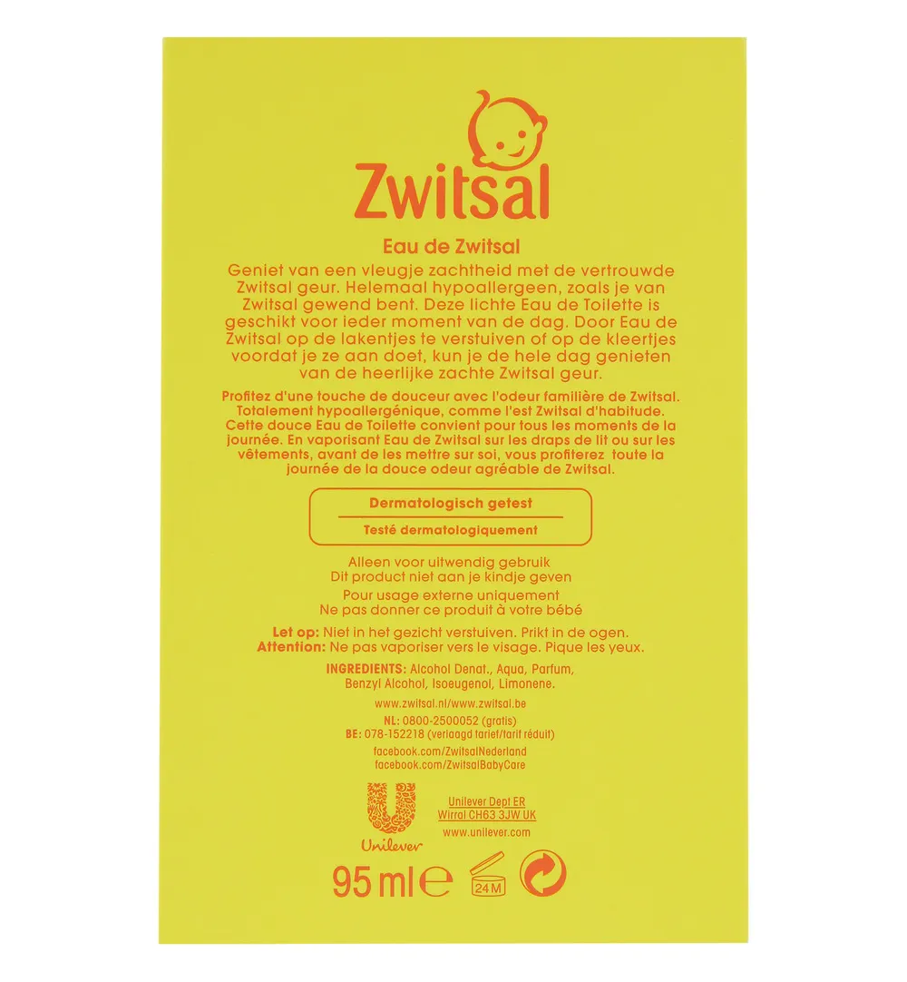 Zwitsal Eau De Zwitsal (95 ml) - image 2