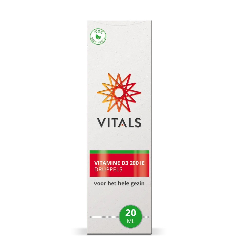 Vitals Vitamine D3 druppels (20 ml) - image 2