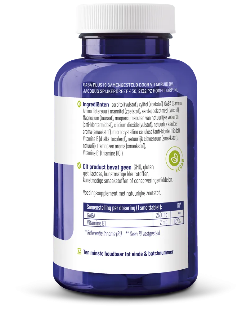 Vitakruid GABA Plus (90 smelttabletten)
