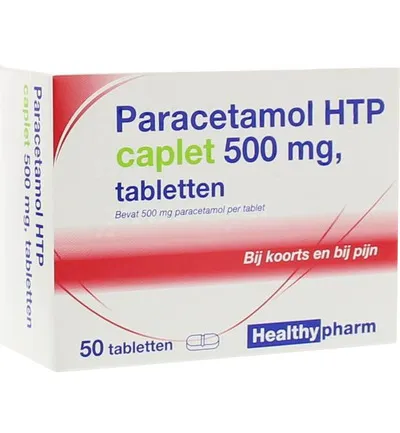 Healthypharm Paracetamol Caplet 500mg (50 tabletten)