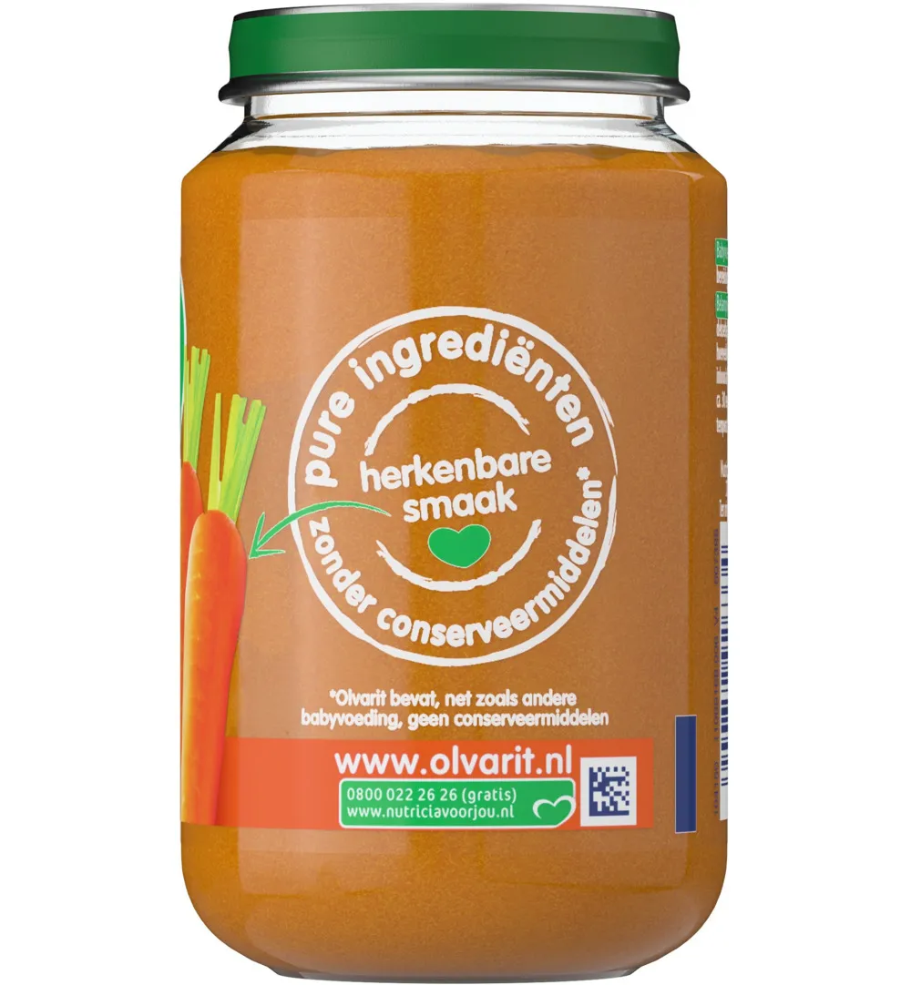 Olvarit Wortel kip rijst 6M03 (200 gr)