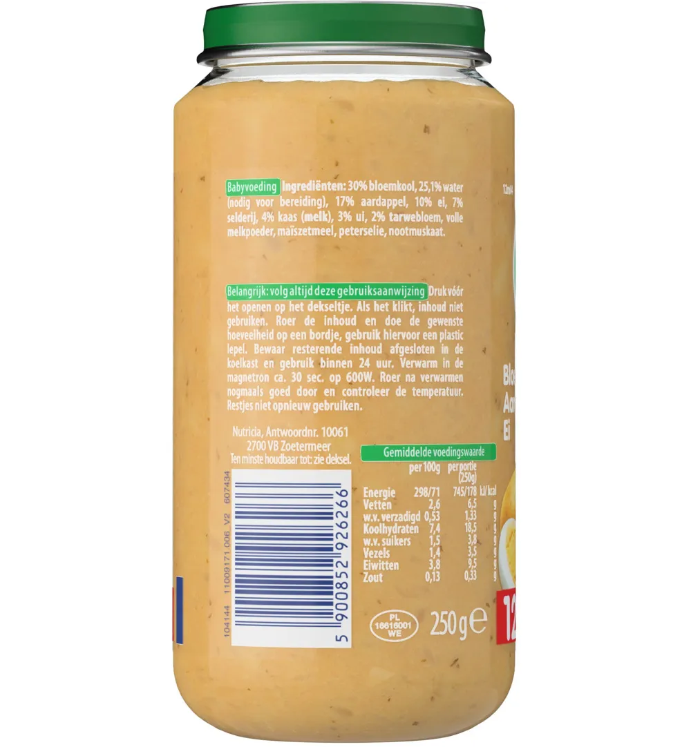 Olvarit Bloemkool aardappel ei 12M04 (250 gr) - image 2