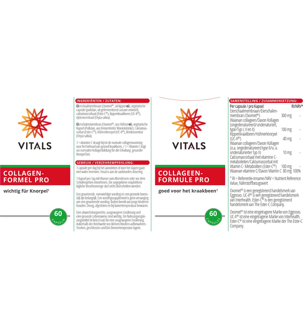 Vitals Collageenformule Pro (60 capsules) - image 3