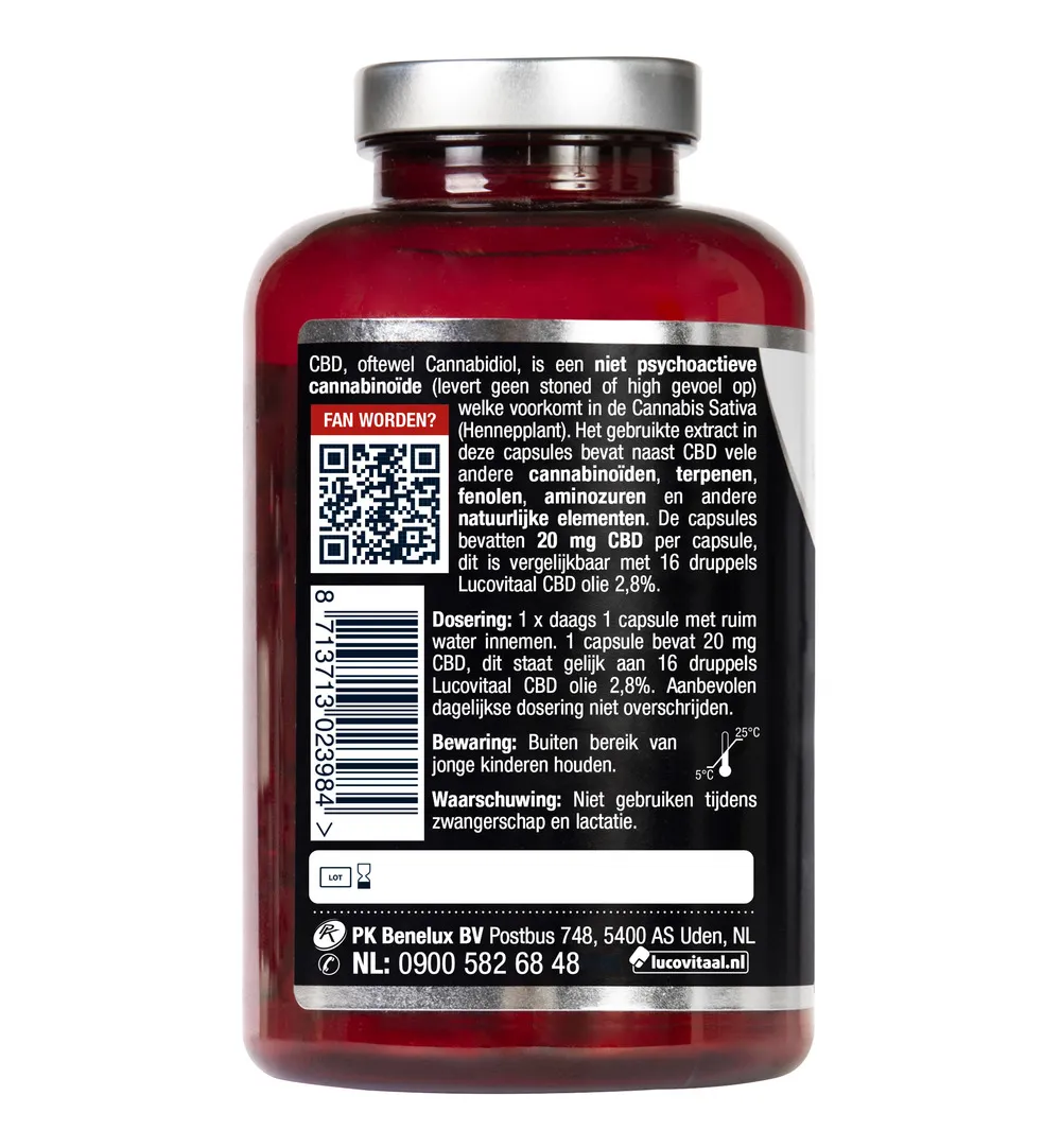 Lucovitaal CBD 20mg (90 capsules) - image 2