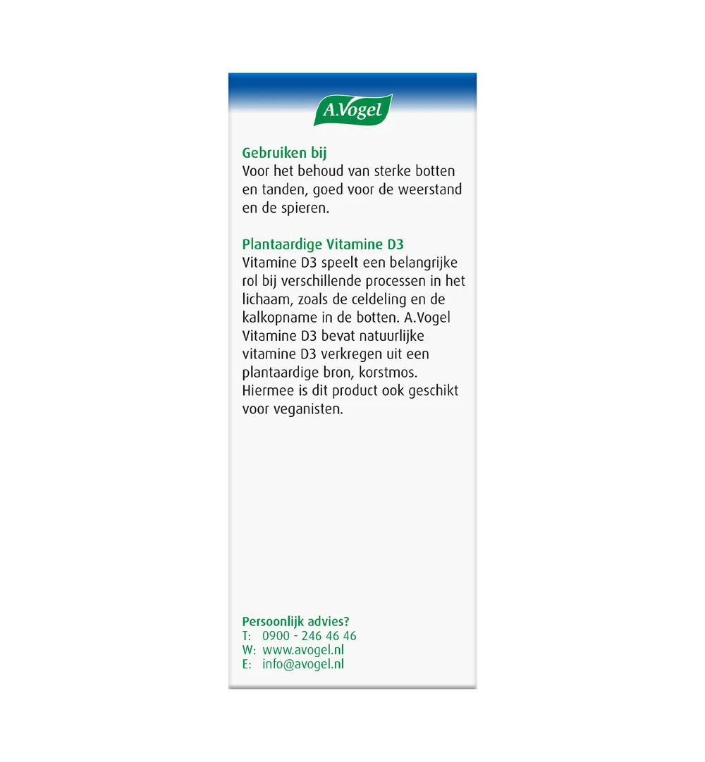 A.Vogel Vitamine D3 25ug (100 tabletten) - image 3