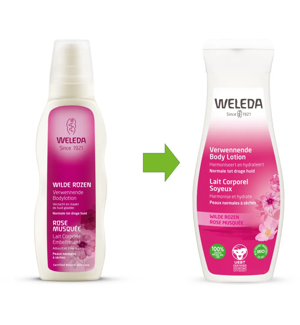 WELEDA Wilde rozen verwennende bodylotion (200 ml)