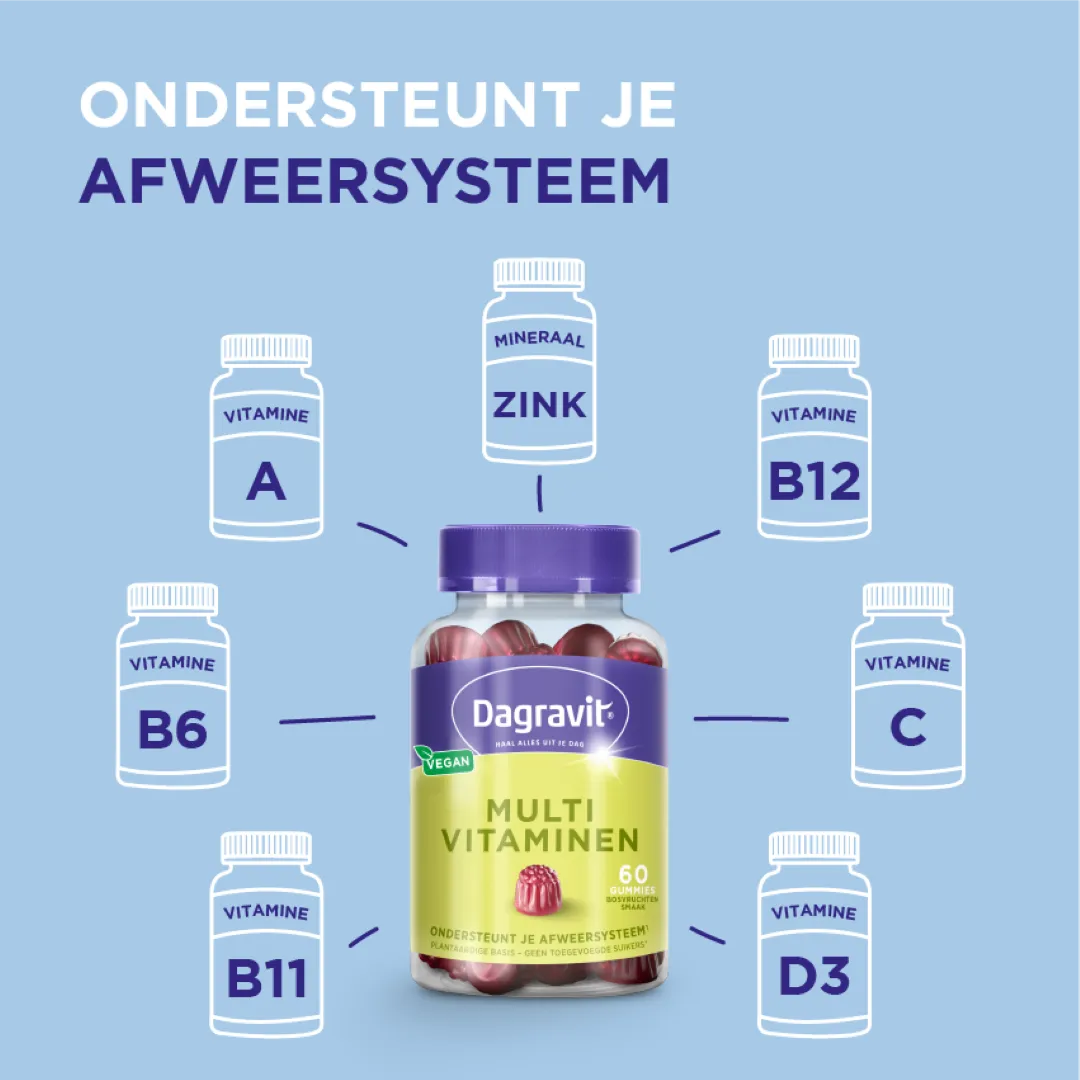 Dagravit Multivitaminen gummies (60 stuks) - image 3