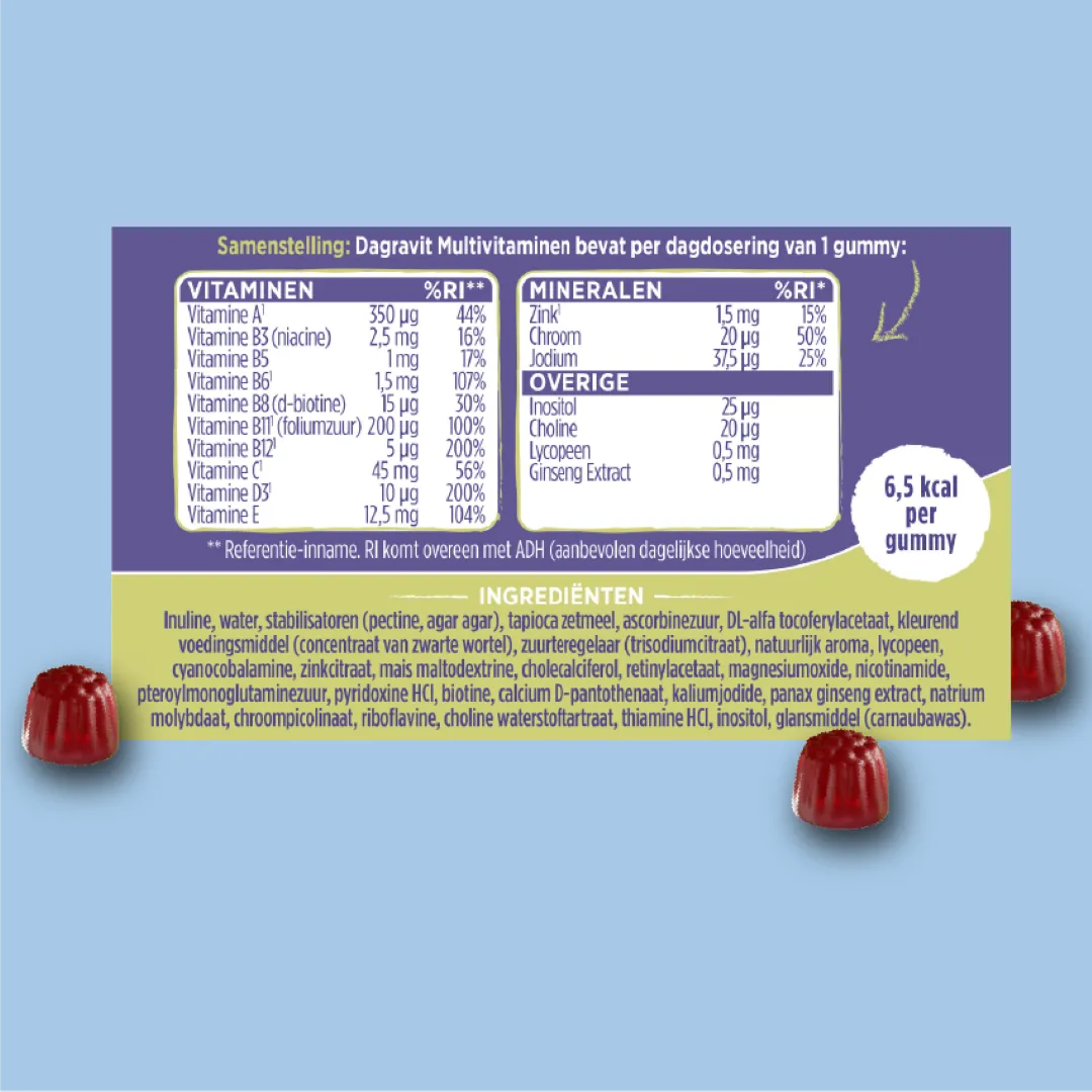 Dagravit Multivitaminen gummies (60 stuks) - image 5
