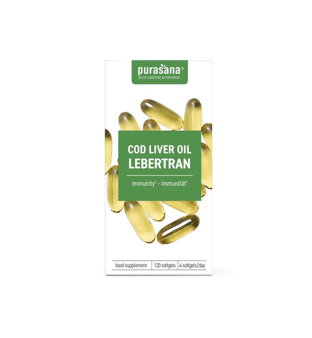 Purasana Levertraan/Huile De Foie De Morue (120 capsules)