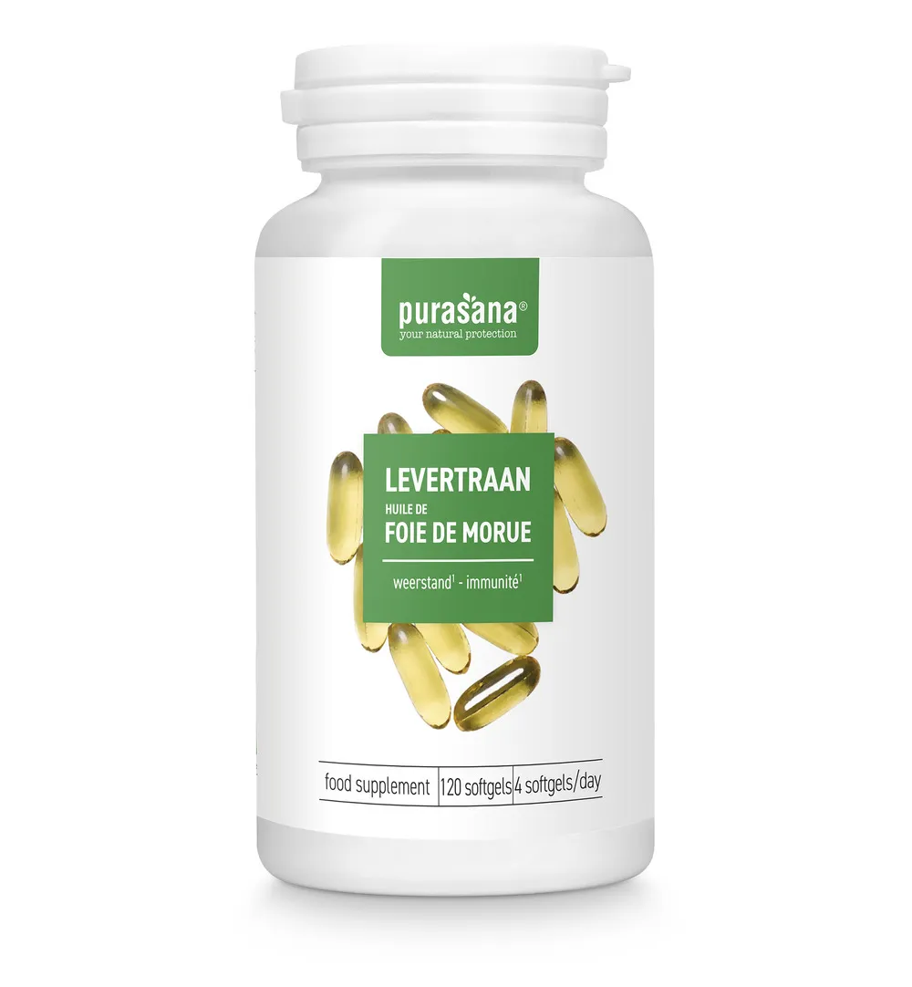 Purasana Levertraan/Huile De Foie De Morue (120 capsules) - image 5