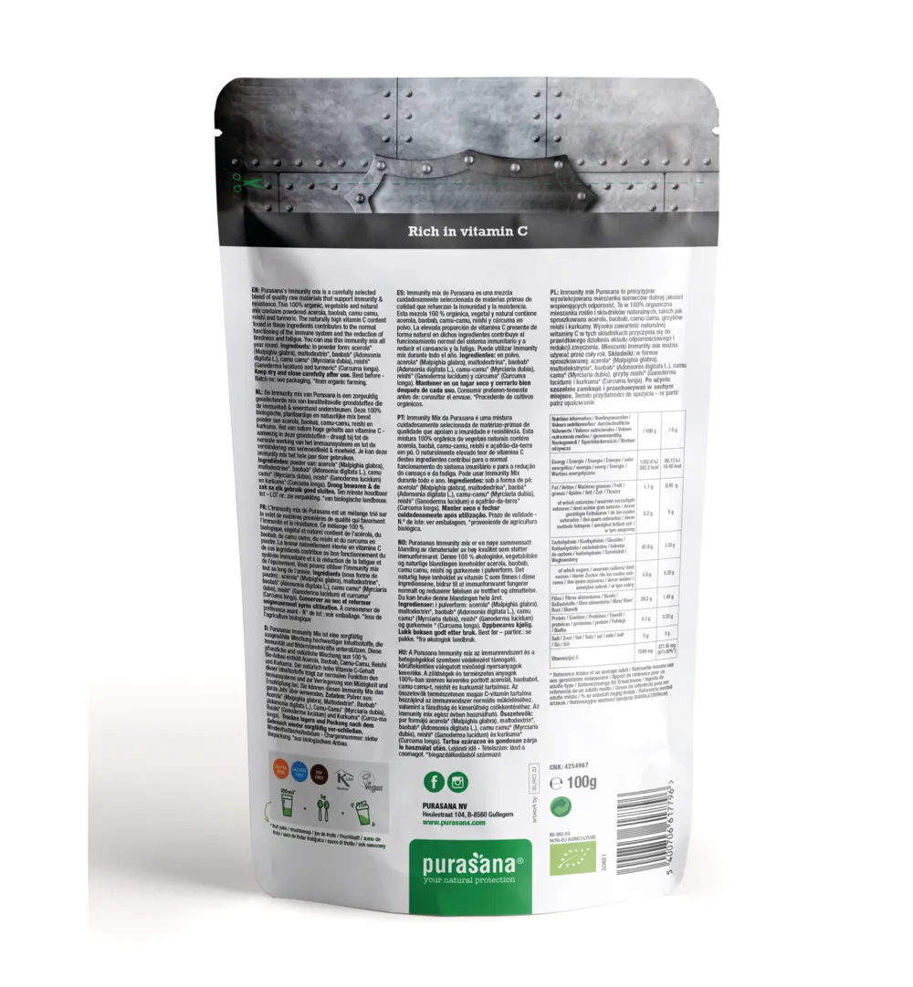 Purasana Immunity Mix 2.0 Vegan Bio (100 gr)