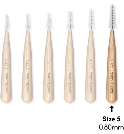 The Humble Co. Interdental borstel 0.80 mmgroen (6 stuks)
