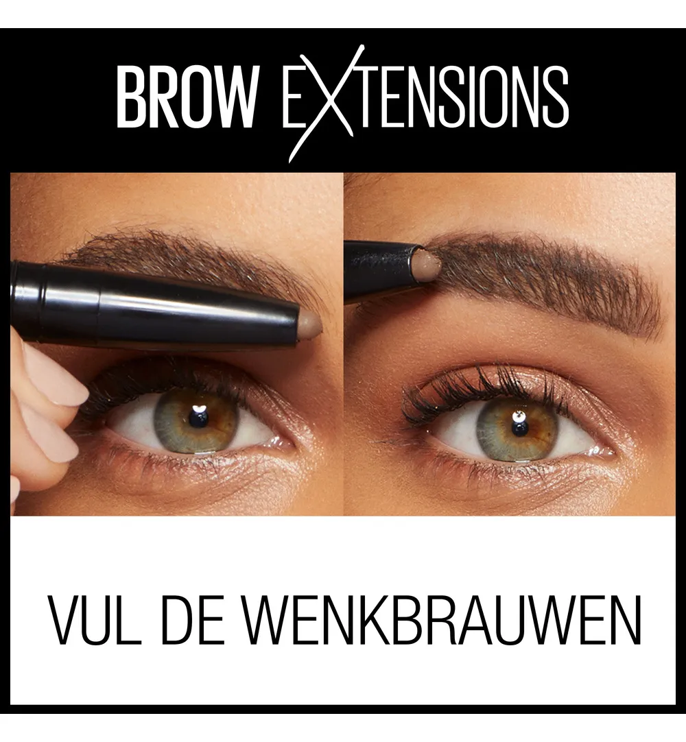Maybelline New York Brow Xtensions 04Medium Brown (1 stuk) - image 7
