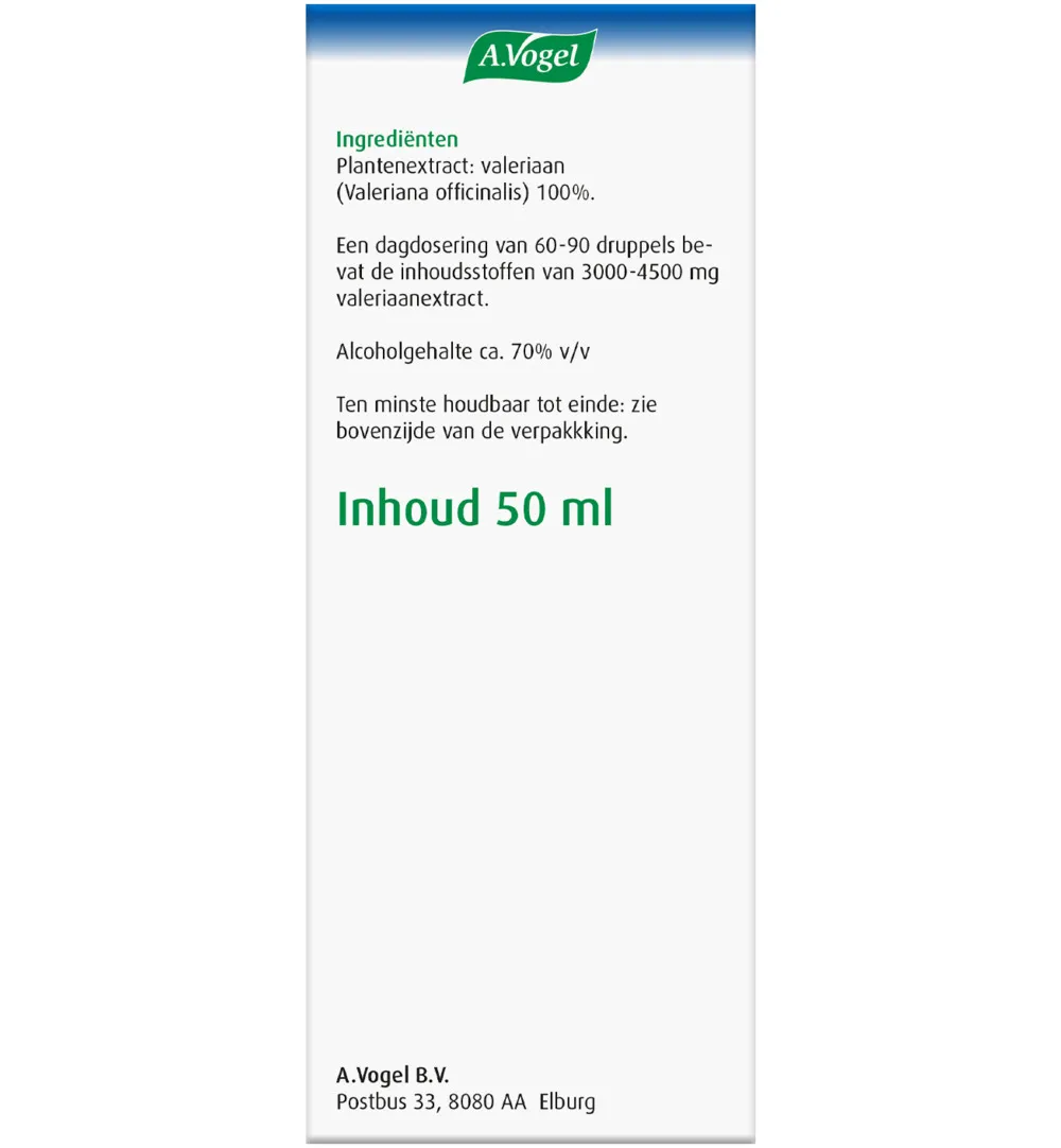 A.Vogel Rustgevende druppels valeriaan (50 ml) - image 4