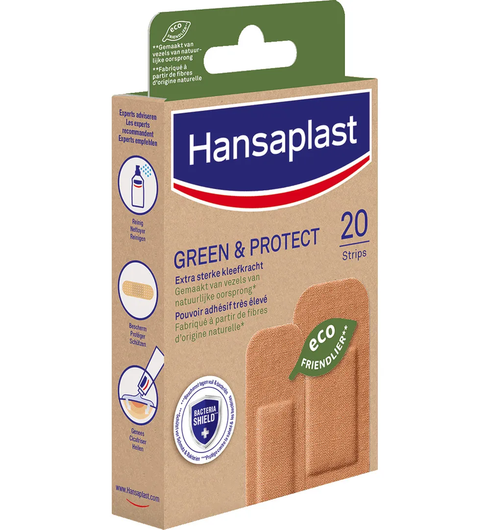 Hansaplast Pleistersgreen & protect (20 stuks)