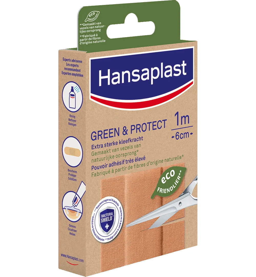 Hansaplast Pleistergreen & protect 1 meter (1 stuk)
