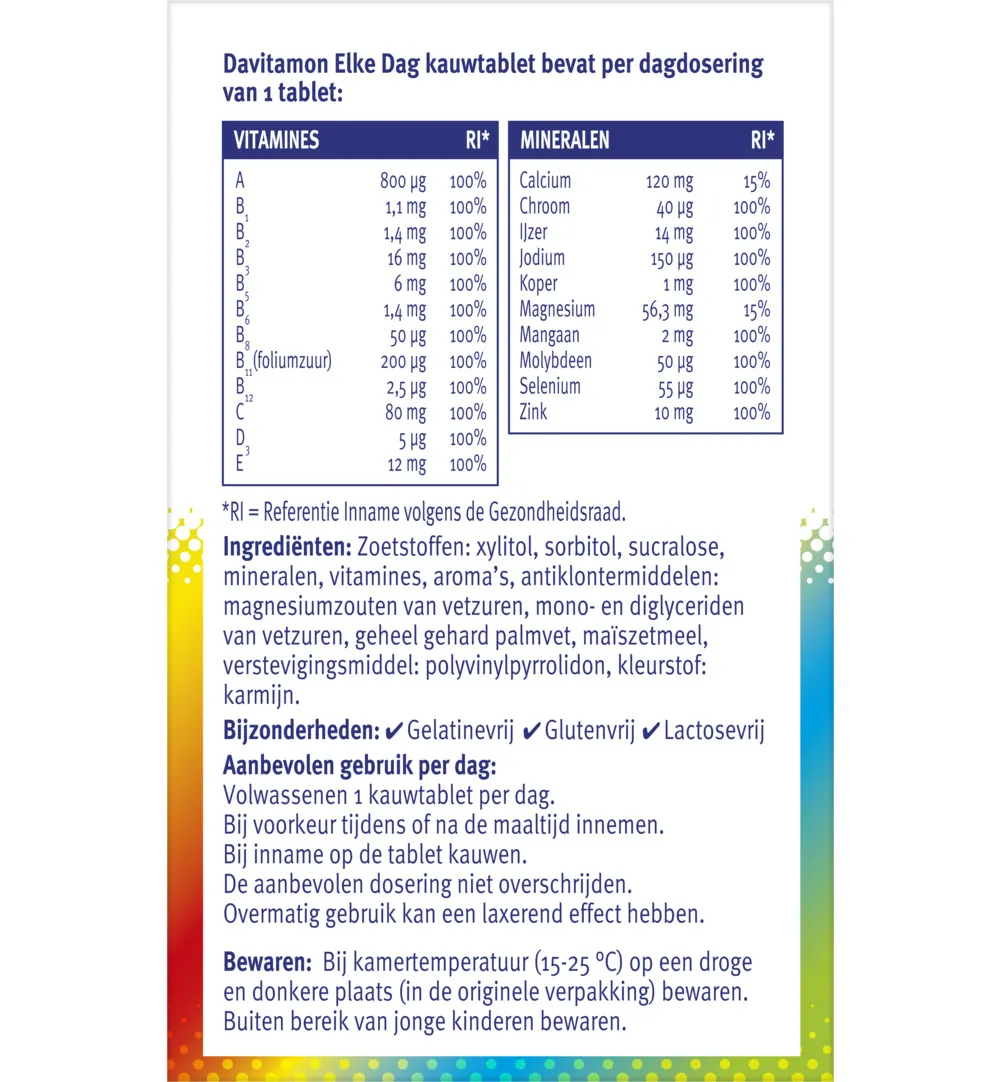 Davitamon Elk dag (60 kauwtabletten) - image 3