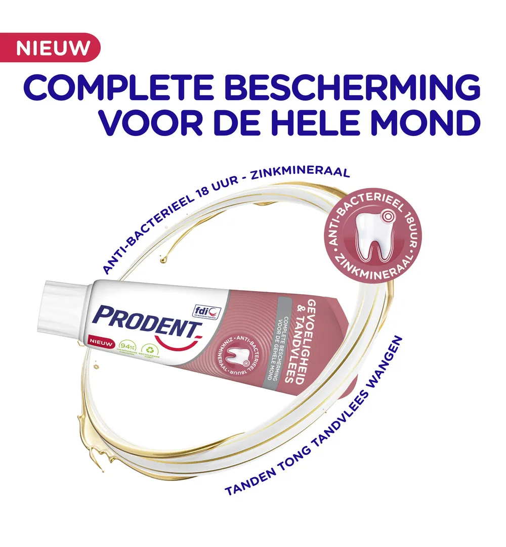 Prodent Tandpasta gevoelige tanden/tandvlees (75 ml) - image 3